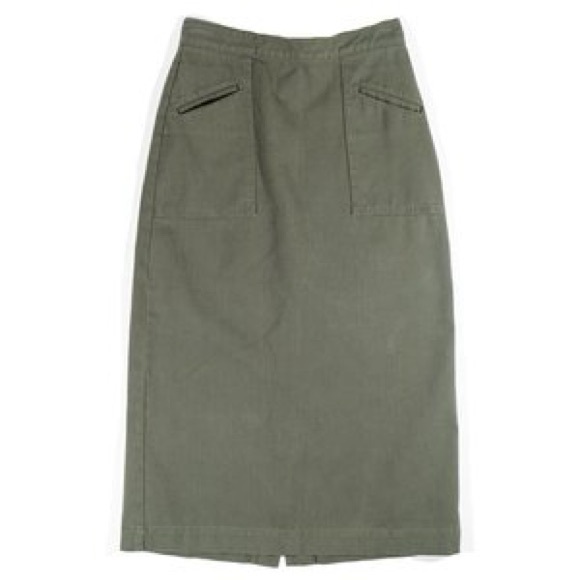 Carleen Two Tone Birdie Skirt - Sage